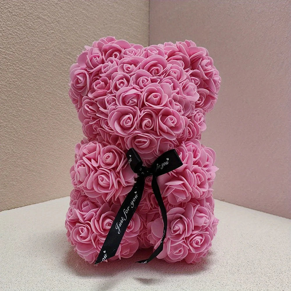 Rose Bear Artificial Foam Teddy Bear Valentine's Gift