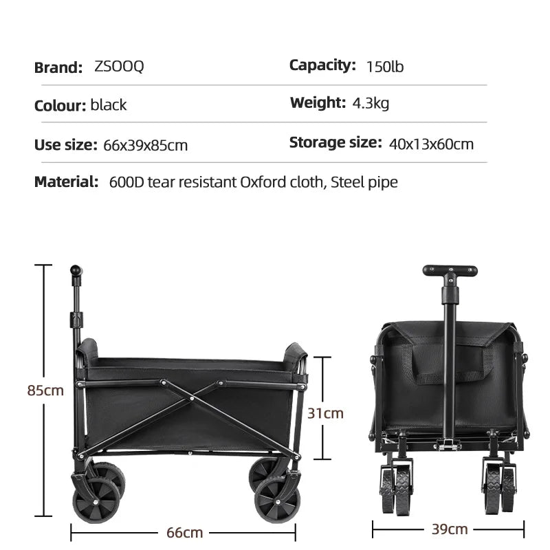 Heavy-Duty Foldable Utility Cart