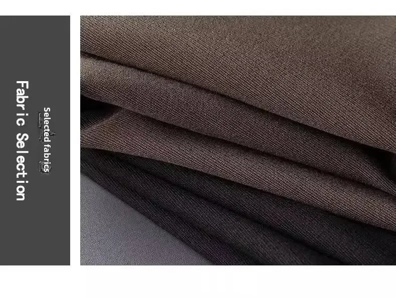 British Men's Suit Pants - Brown Black Slim Fit Trousers