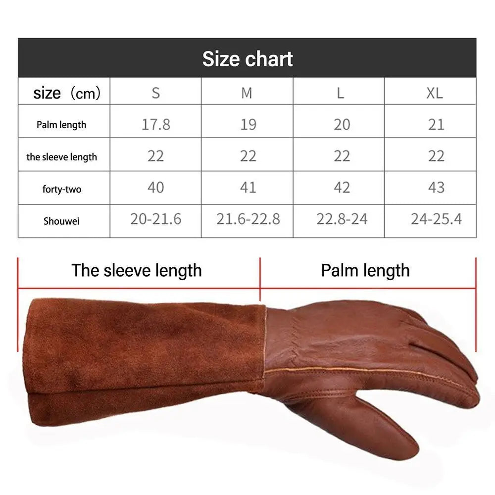SALTONLINE STORE Leather Gardening Gloves | Breathable & Durable