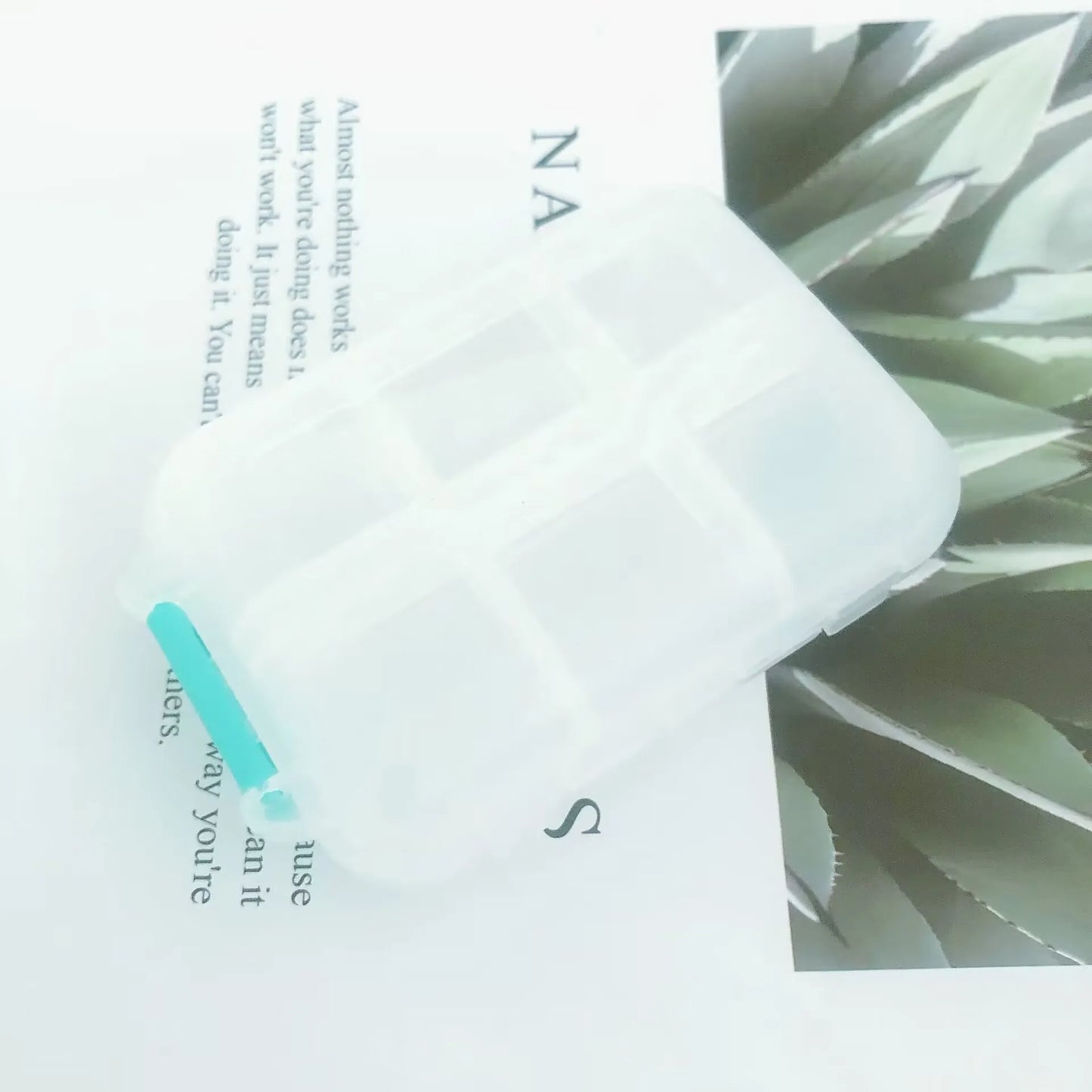 Tcare Travel Pill Organizer - Moisture Proof Daily Pill Case