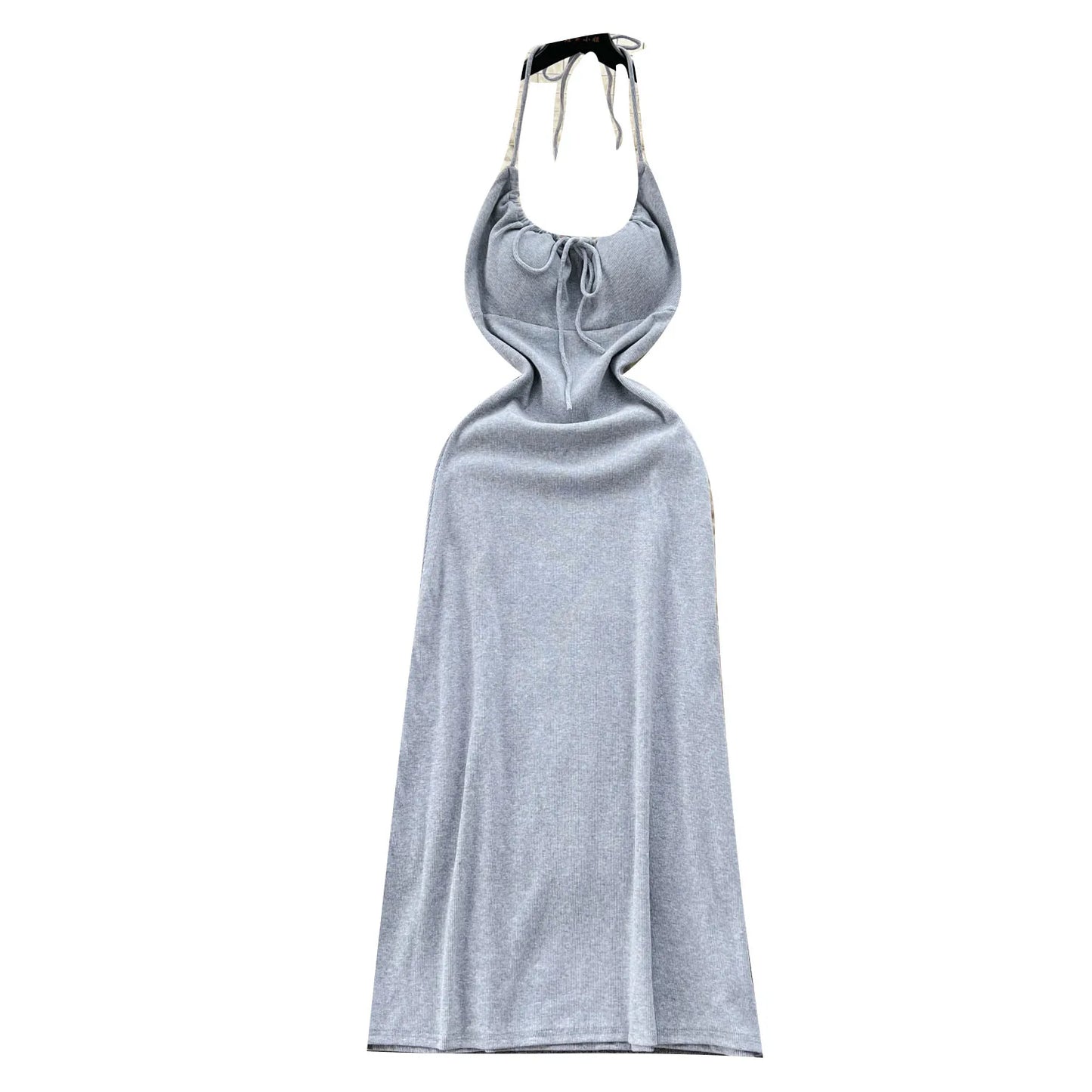 Sexy Hanging Neck Lace-Up Dress - Slimming Summer Party Dress