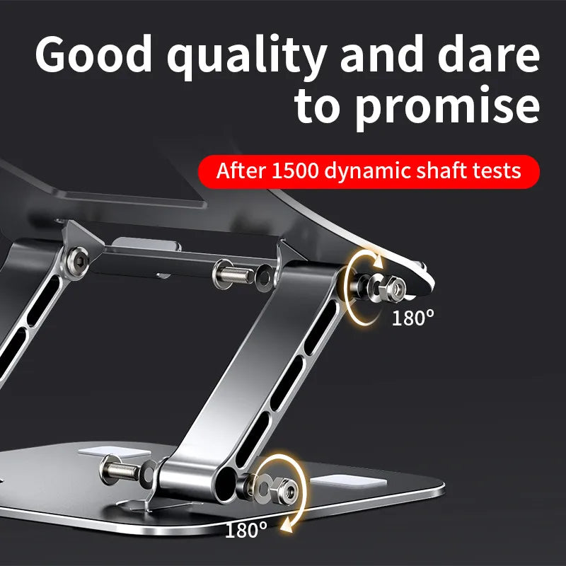 Adjustable Aluminum Alloy Phone Tablet Stand - Cooling Support for Laptops