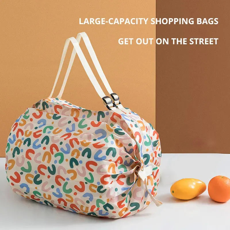 Folding Eco-Friendly Shopping Bag | Large Capacity Grocery Tote