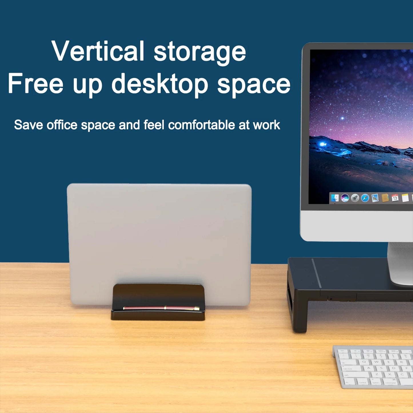 Vertical Laptop Stand 3 Slots - Universal Docking Station for MacBook