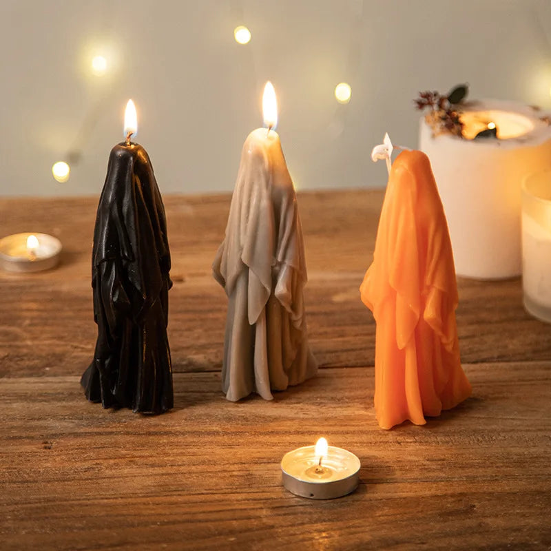 Halloween Woman Scented Candle - Creative Holiday Decor