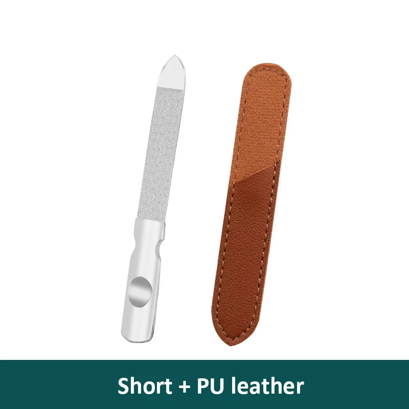 Stainless Steel Nail File | Double-Sided Manicure Tool
