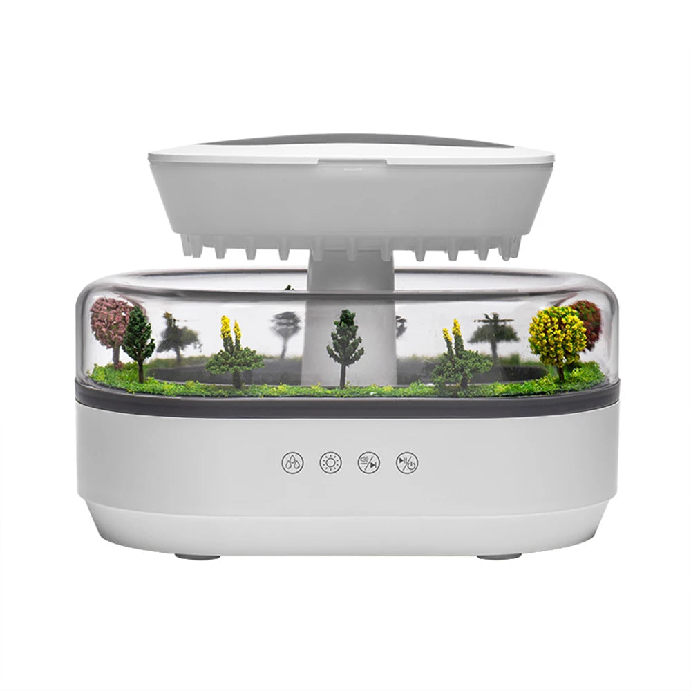 Rain Cloud Cool Mist Humidifier - 7-Color Night Light Aroma Diffuser