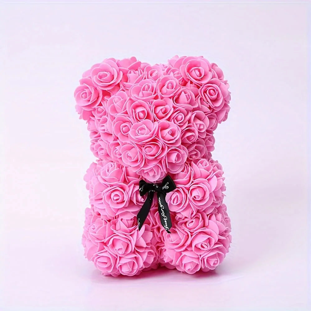 Rose Bear Artificial Foam Teddy Bear Valentine's Gift