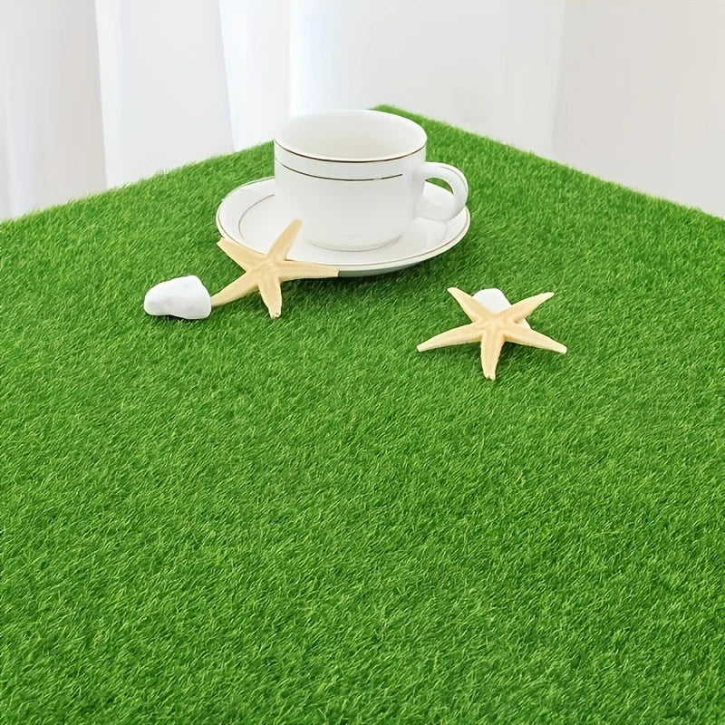 Artificial Lawn Grass Mat - Fake Green Turf for Home & Garden Decor