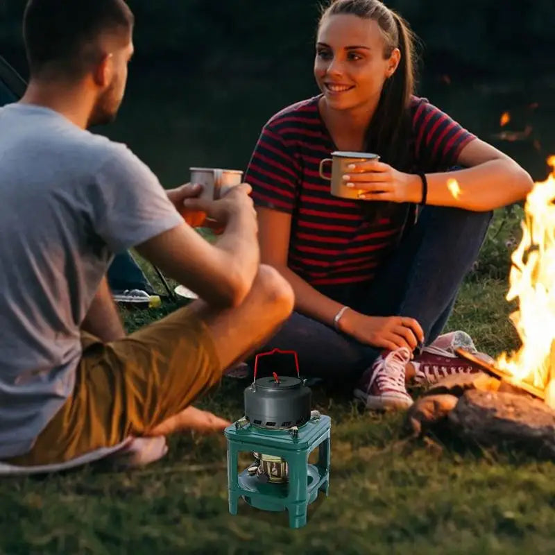 8-Wick Kerosene Stove - Portable Outdoor Camping Cooker