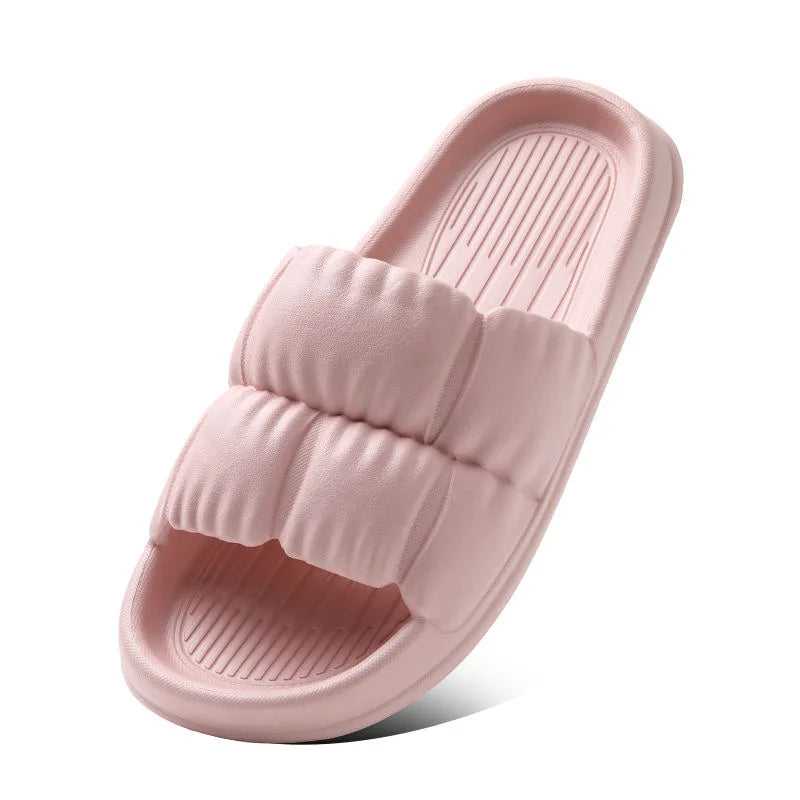 Women Soft Sole Cloud Slippers - Thick Platform Non-Slip Flip Flops