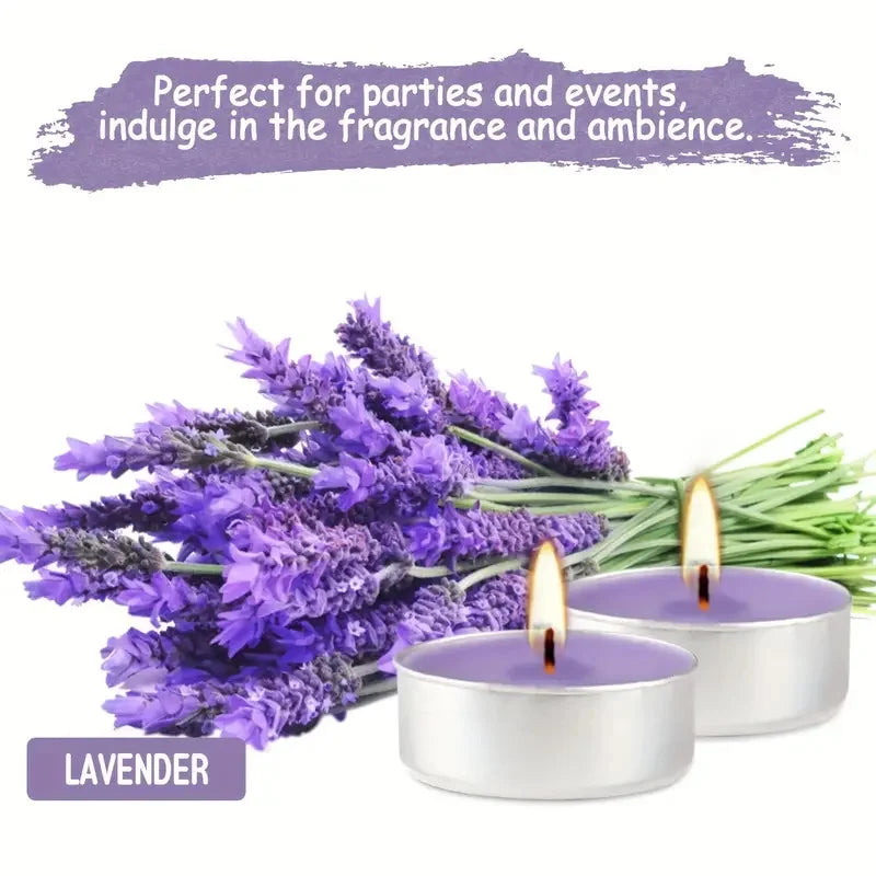 Air Fusion Tea Lights - 100 Count Lavender & Vanilla Scented