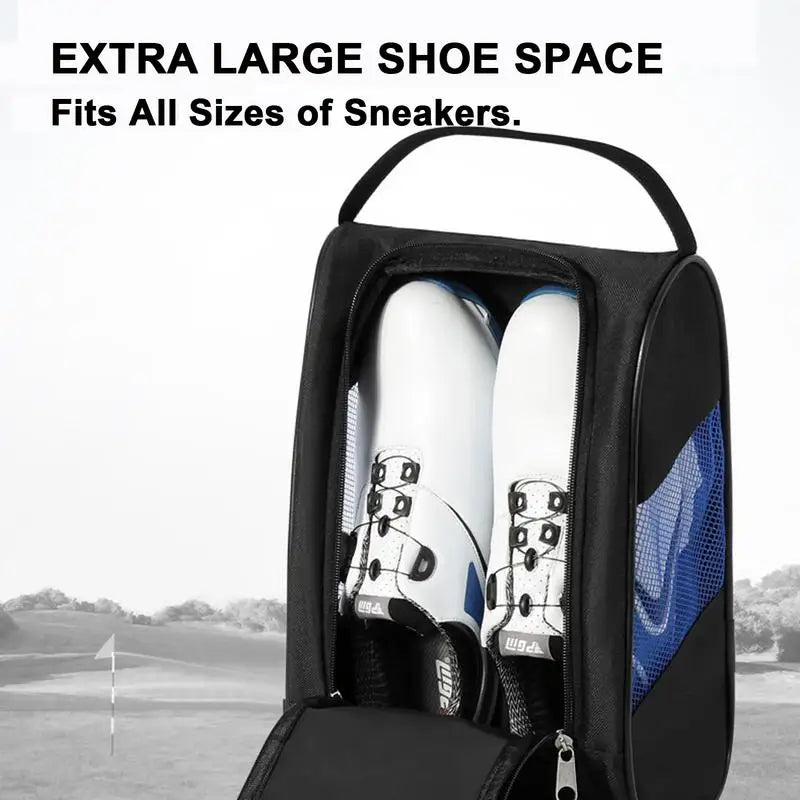 Waterproof Golf Shoe Bag – Travel Organizer with Ventilation