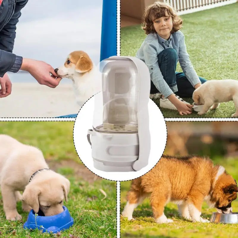 2-in-1 Dog Water Bottle - Portable Food & Water Dispenser