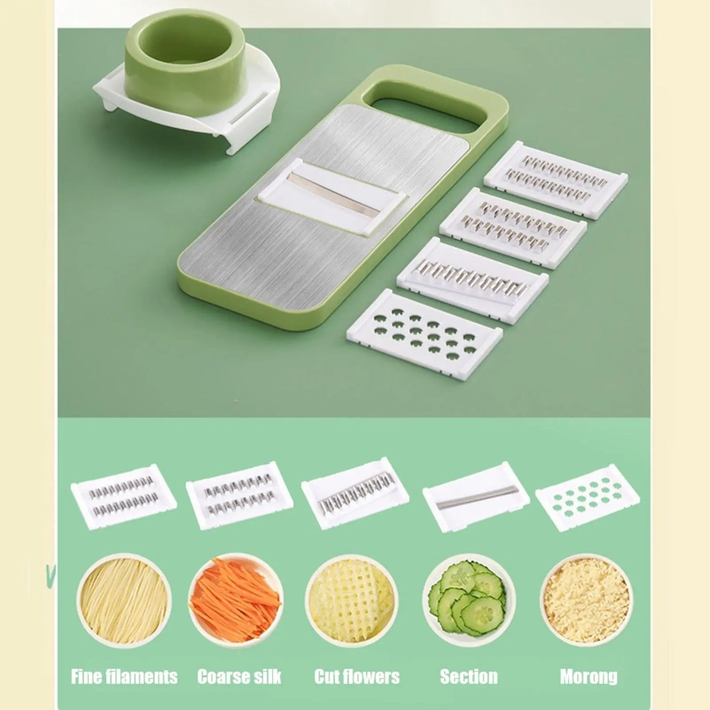 9-in-1 Vegetable Cutter | Multi-functional Grater & Shredder