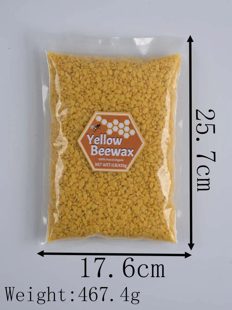 1LB Yellow & White Beeswax - Natural DIY Candle Making Supplies