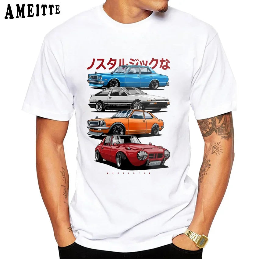Luxury Wheels Fragments JDM Civic Type R T-Shirt for Summer