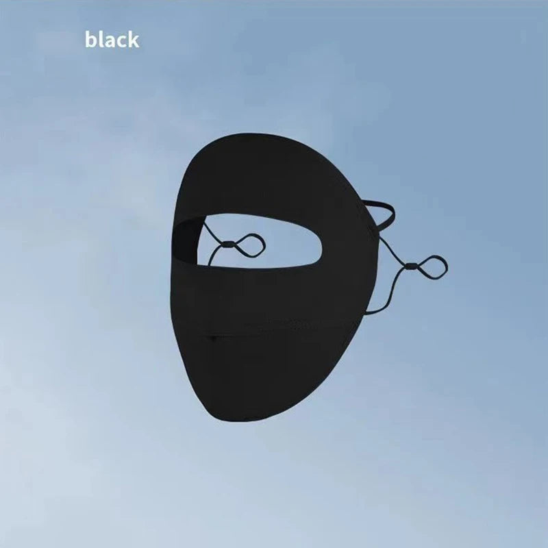 Summer Full Cover Face Mask - UV Protection Ice Silk Sunshade Mask