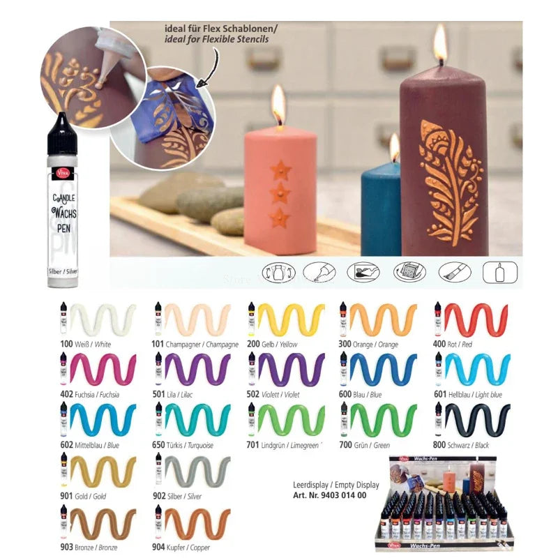 Scented Candle Painting Kit - DIY Creative Modeling Materials