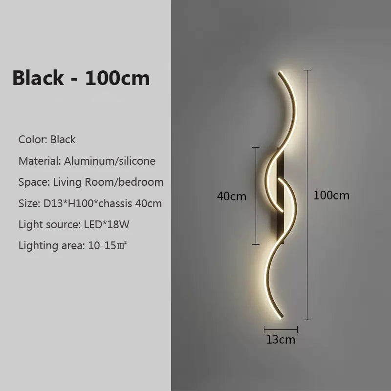 Minimalist Long Strip LED Wall Lamp