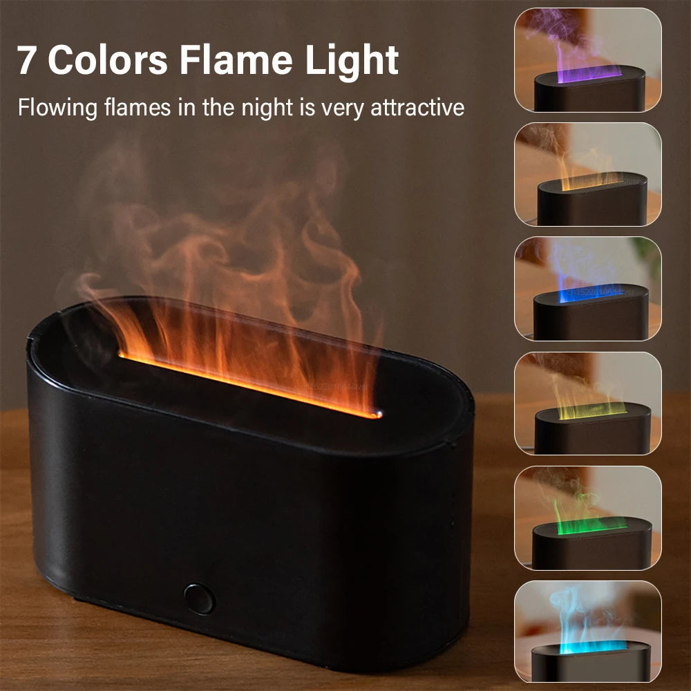 Flame Humidifier Aromatherapy Diffuser | Realistic Flame Effect