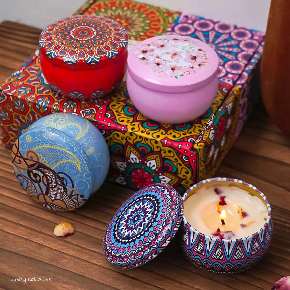 4Pcs Islamic Arabian Scented Candle Set - Romantic Gift