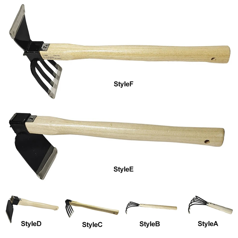 Dual-Purpose Hand Hoe and Rake