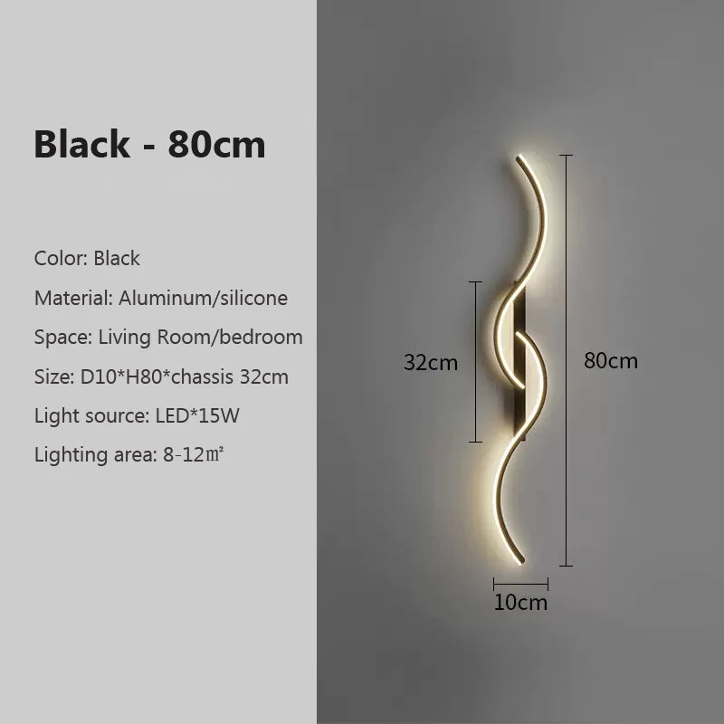 Minimalist Long Strip LED Wall Lamp