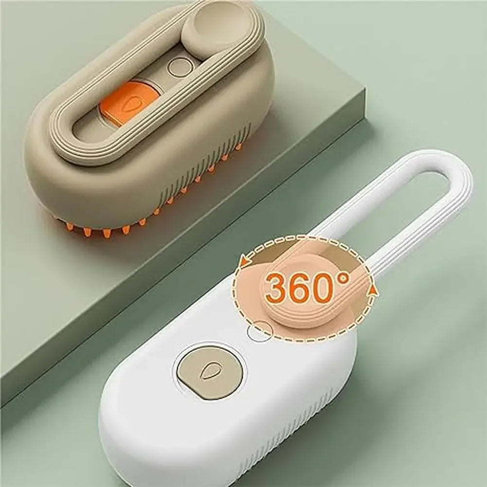 3-in-1 Pet Spray Brush – Steam, Massage & Hair Removal Comb