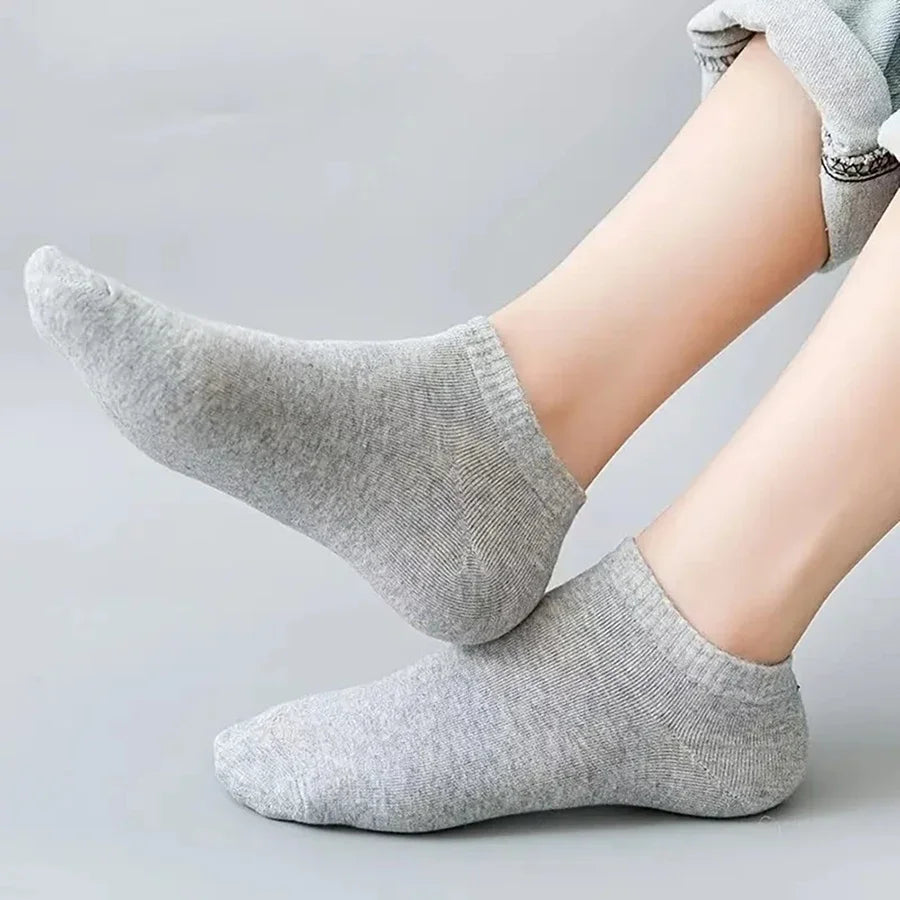 10 Pairs Men's Spring/Summer Socks - Thin Breathable Ankle Socks