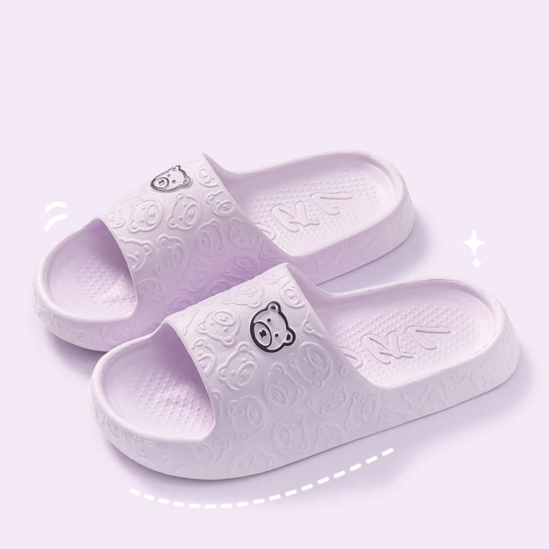 Cute Bear Women's Slippers - Summer Indoor Anti-Slip Shoes