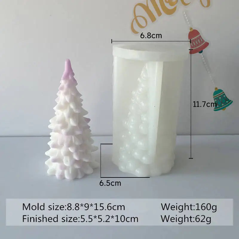 Christmas Tree Scented Candle Mold - DIY Soap & Plaster Ornament