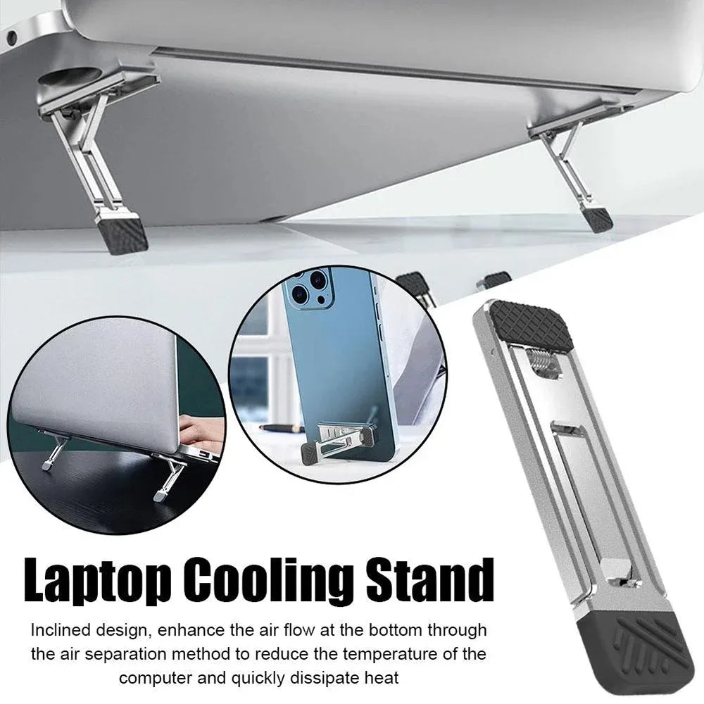 Aluminum Alloy Laptop Stand - 3 Height Adjustment for MacBook
