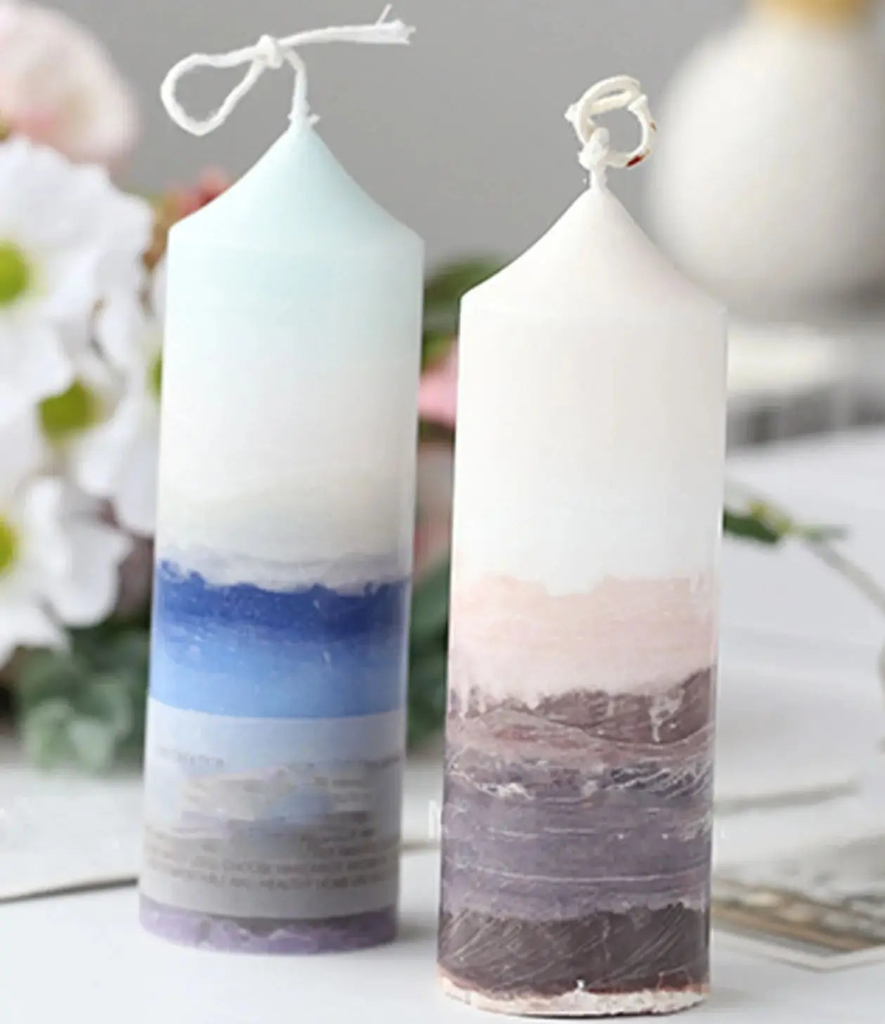 Spire Pillar Candle Mold - DIY Retro Geometry Candle Making Mold