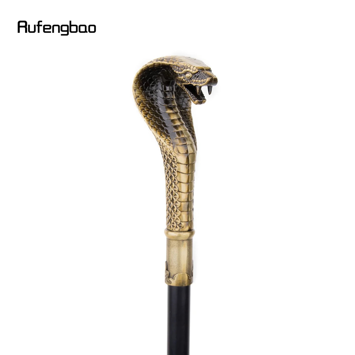 Bronze Snake Handle Walking Stick | Decorative Cane