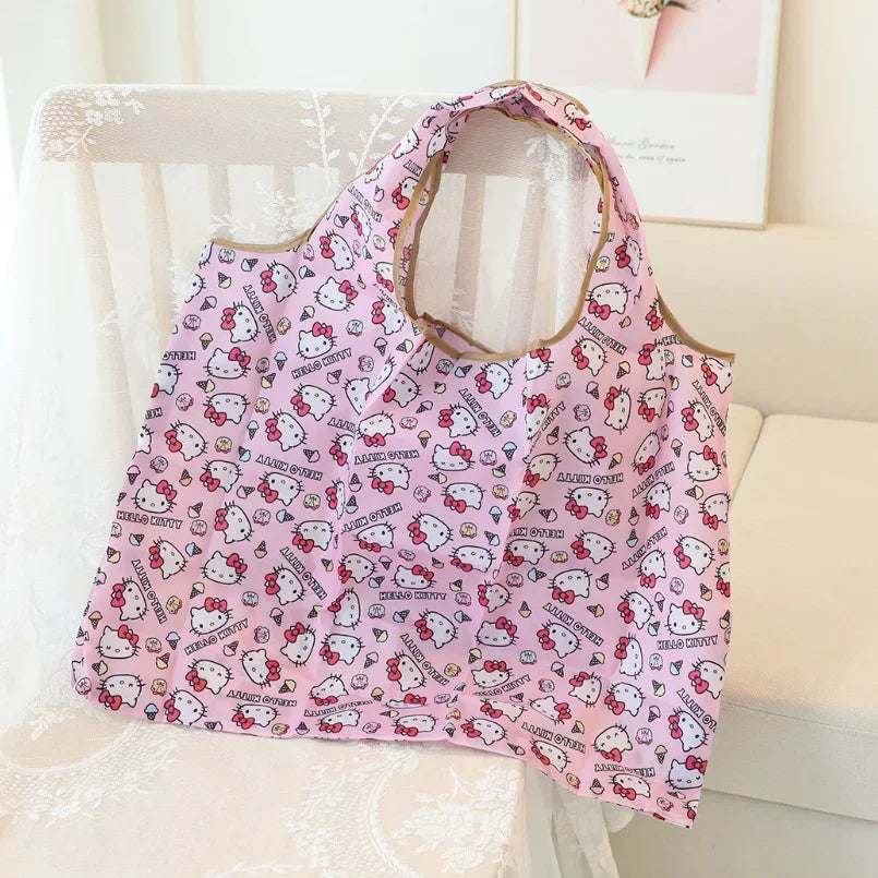 Hello Kitty Shopping Bag | Foldable Eco-Friendly Tote Bag