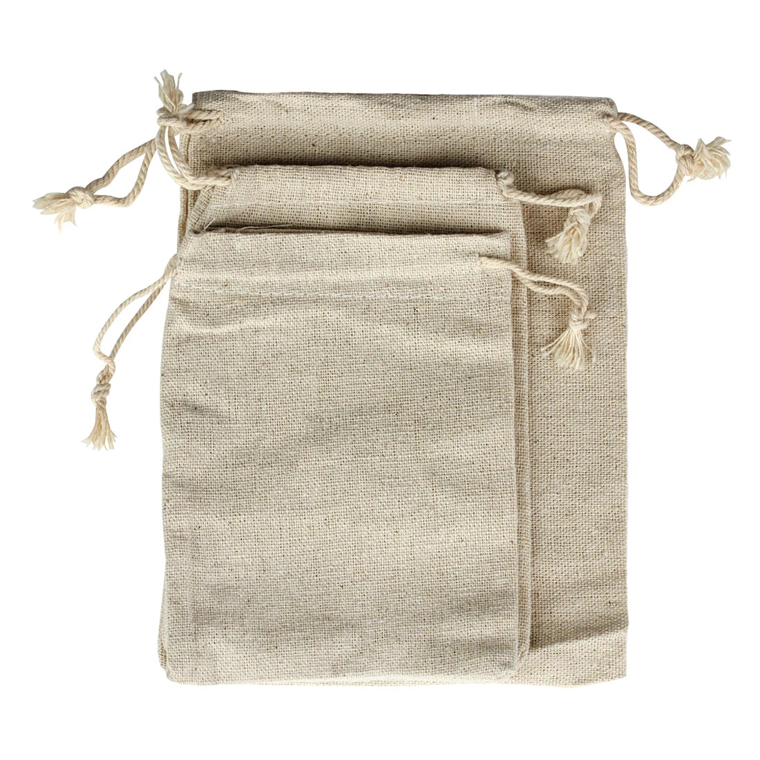 Jute Gift Pouches - Small Drawstring Sachet Bags for Jewelry & Gifts