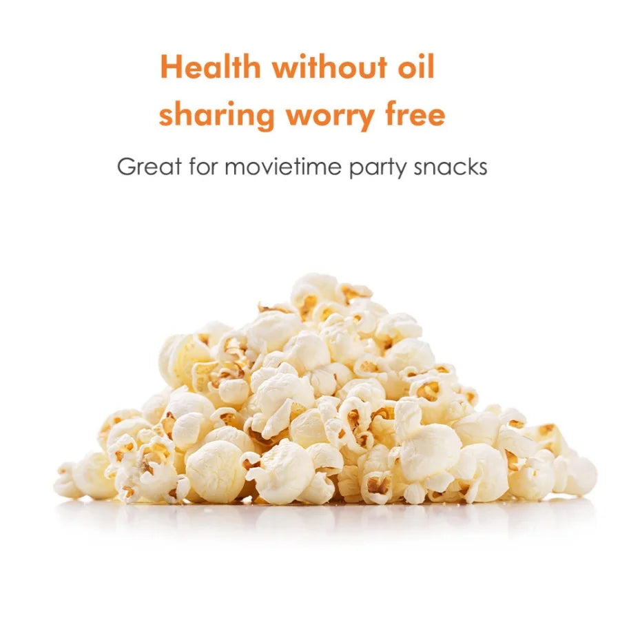 220V Fully Automatic Popcorn Machine - Mini Electric Popcorn Maker for Home Kitchen