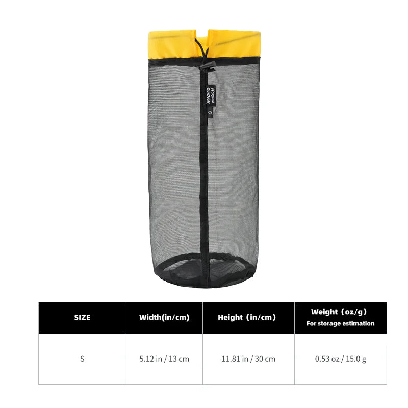 Lightweight Mesh Stuff Sack Storage Bags with Drawstring