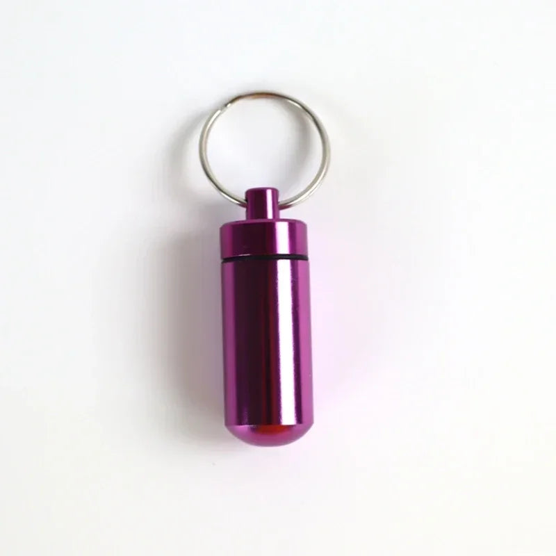 Waterproof Aluminum Pill Box - Mini Portable Medicine Organizer