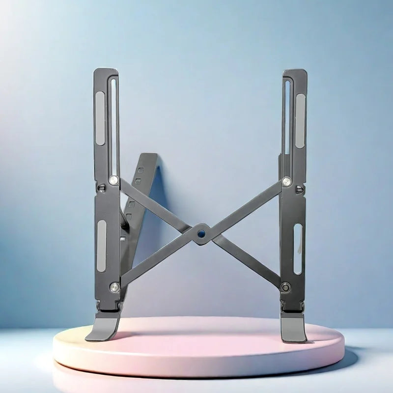 Foldable Aluminum Alloy Laptop Stand - Adjustable Height for iPad