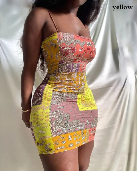 Sexy Strap Mini Dress - Summer Club Party Slim Fit Dress
