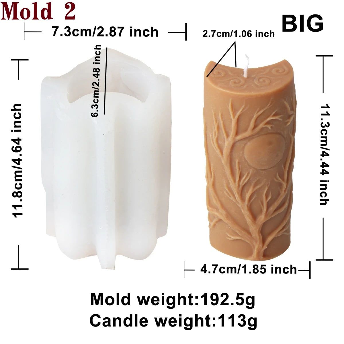 3D Moon Phase Candle Mold - Zodiac Pillar Candle Making Tool