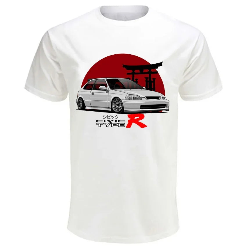 Civic Type R EK9 EG6 T-Shirt for Summer - JDM Style