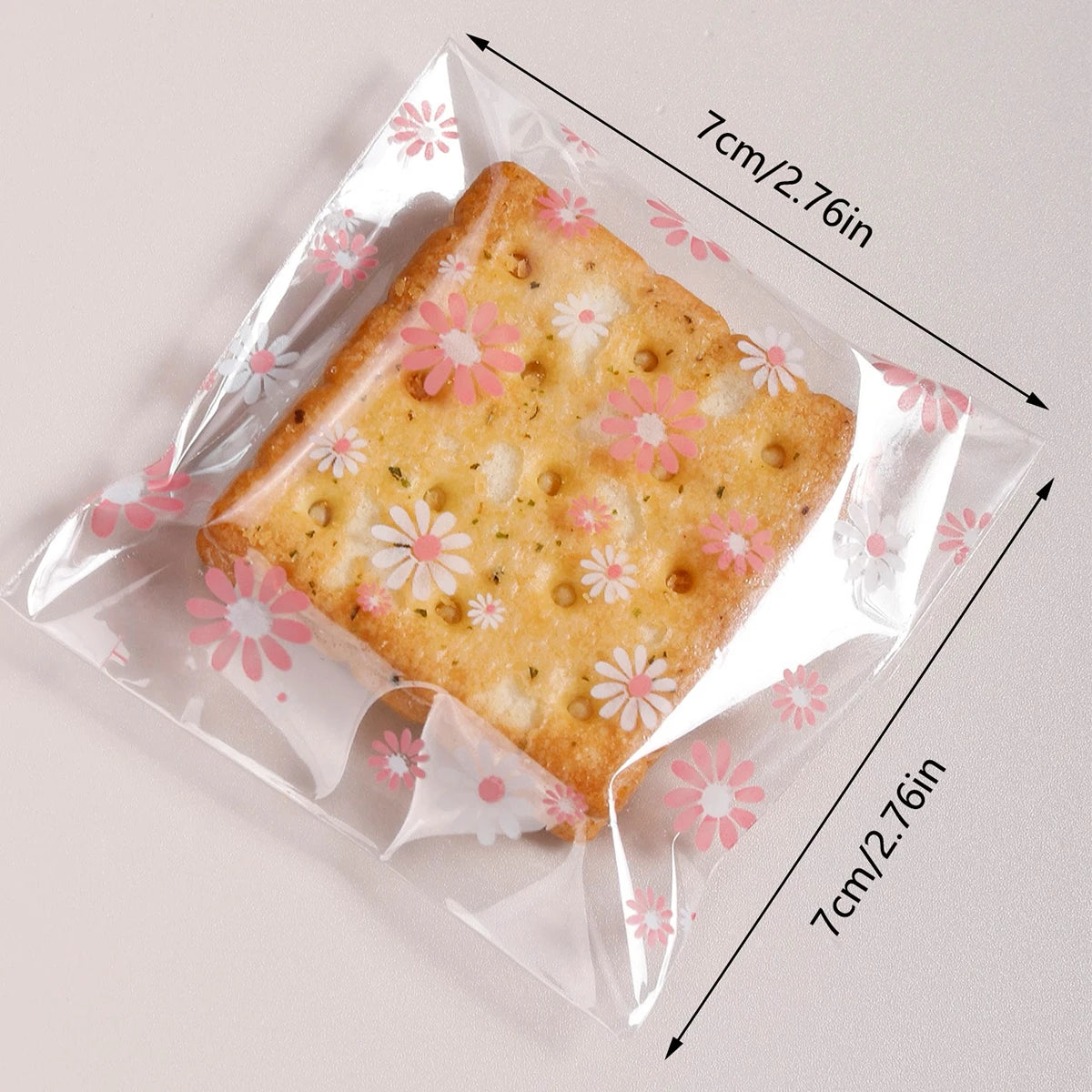 Plastic Packing Bags - Flower Self-Adhesive Gift Bags