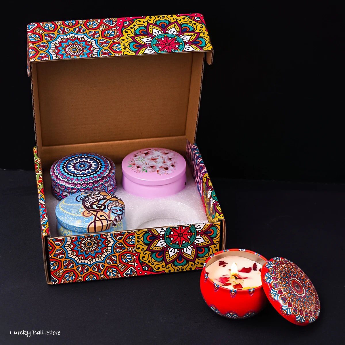 4Pcs Islamic Arabian Scented Candle Set - Romantic Gift