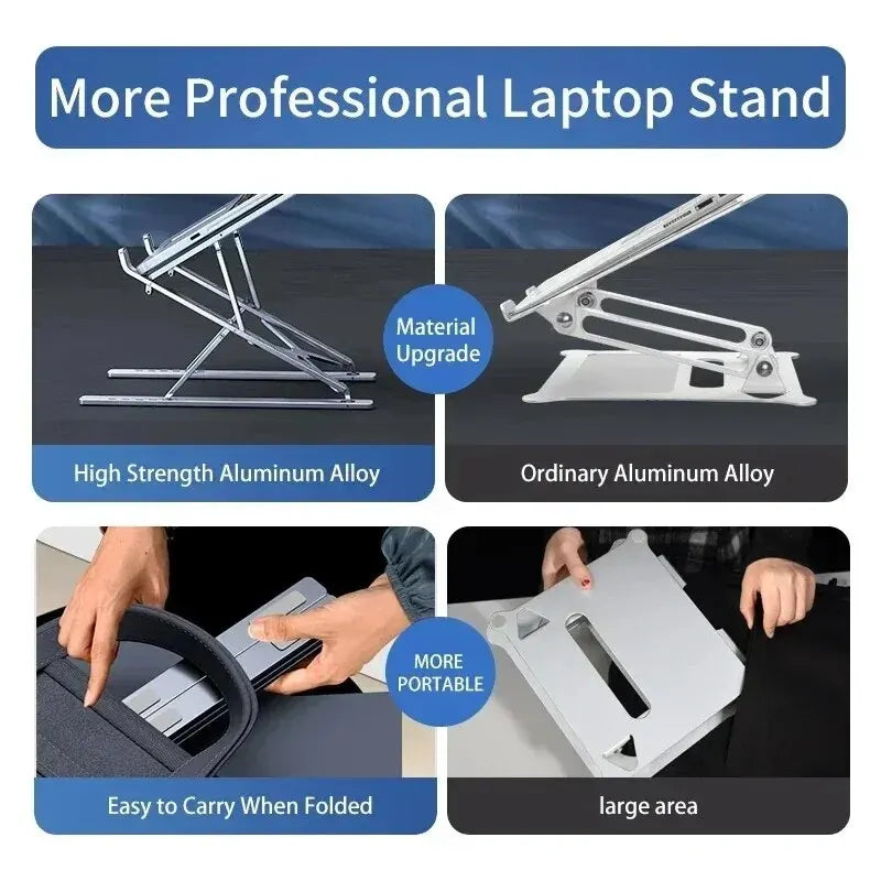N8 Adjustable Laptop Stand - Foldable Cooling Pad