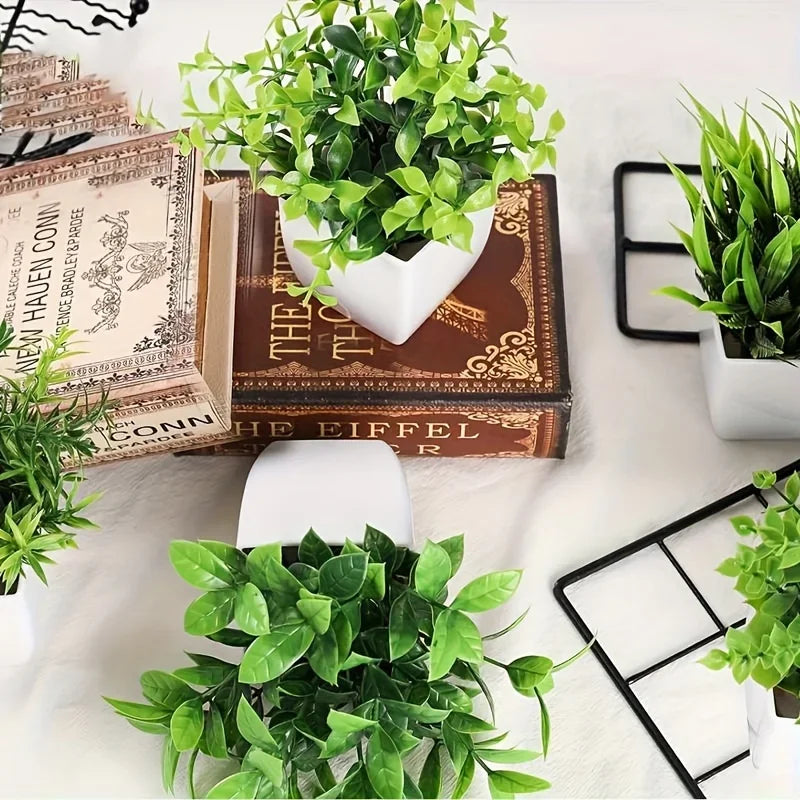 Artificial Potted Plant | Desktop Home & Office Decor
