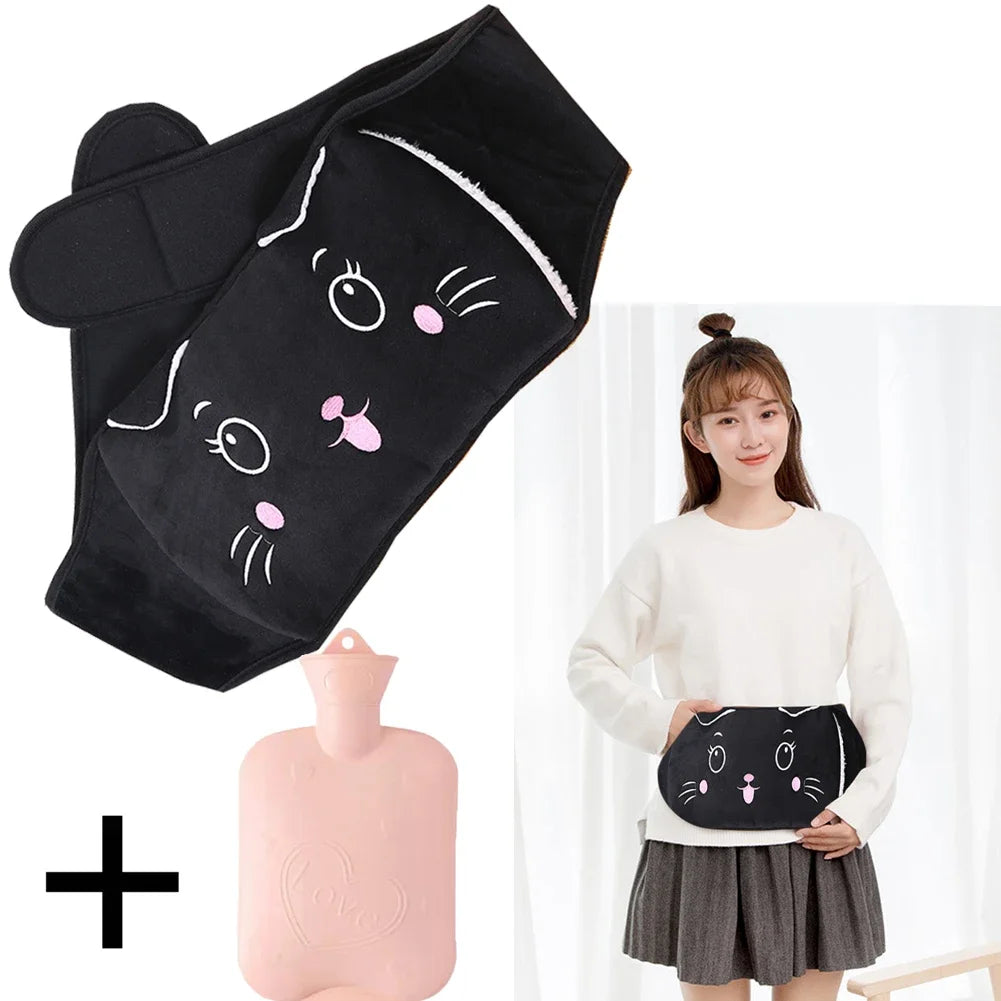 Hot Water Bottle Bag | Plush Waist Cover for Pain Relief